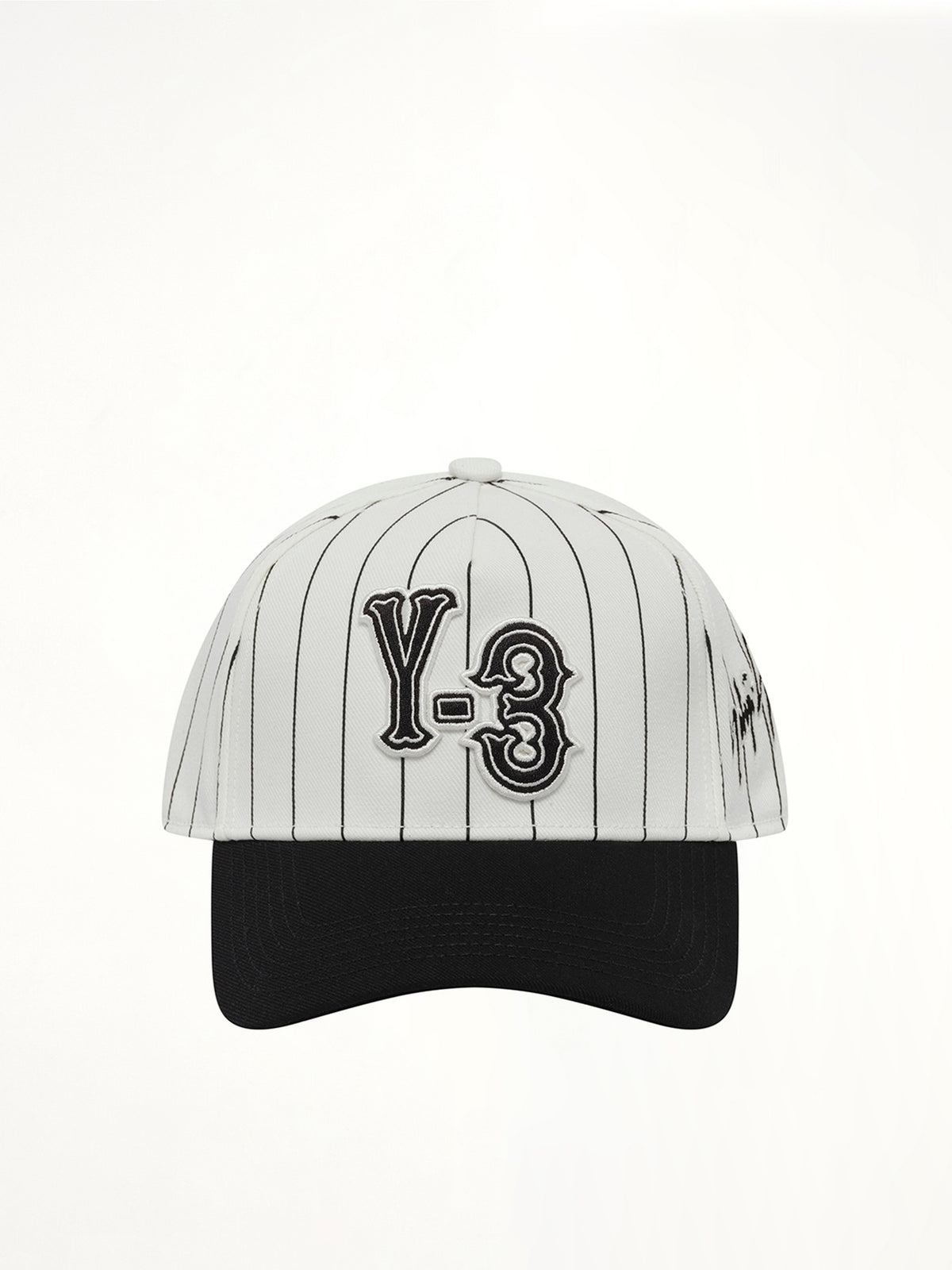 Y-3 白色细条纹鸭舌帽