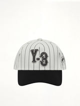 Y-3 白色细条纹鸭舌帽