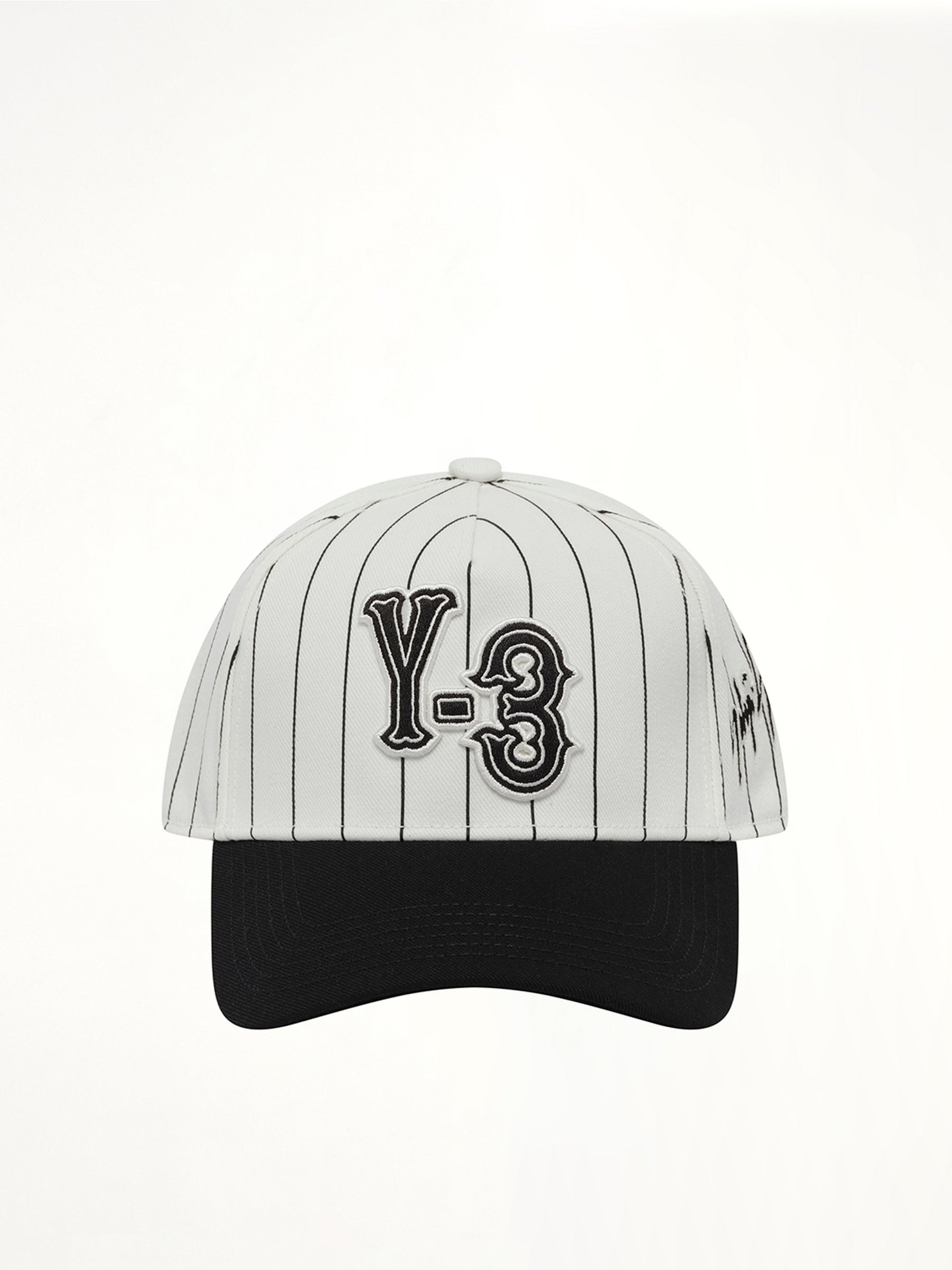 Y-3 白色细条纹鸭舌帽