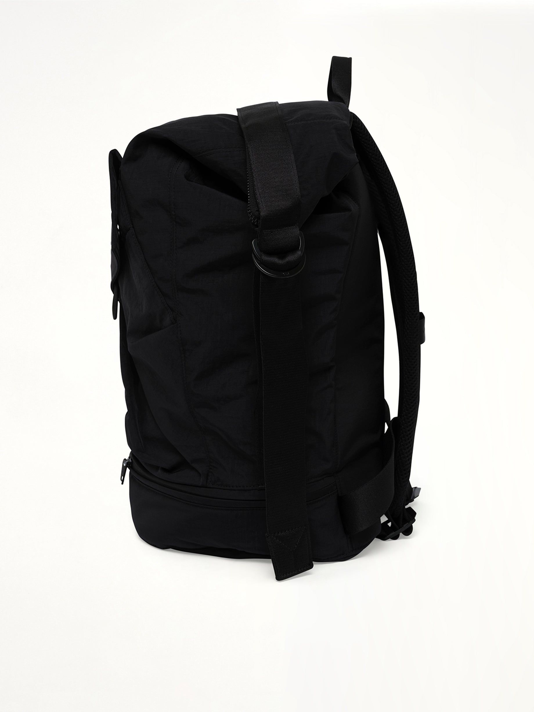 Y-3 Utility Backpack in Black Back View from MARAIS