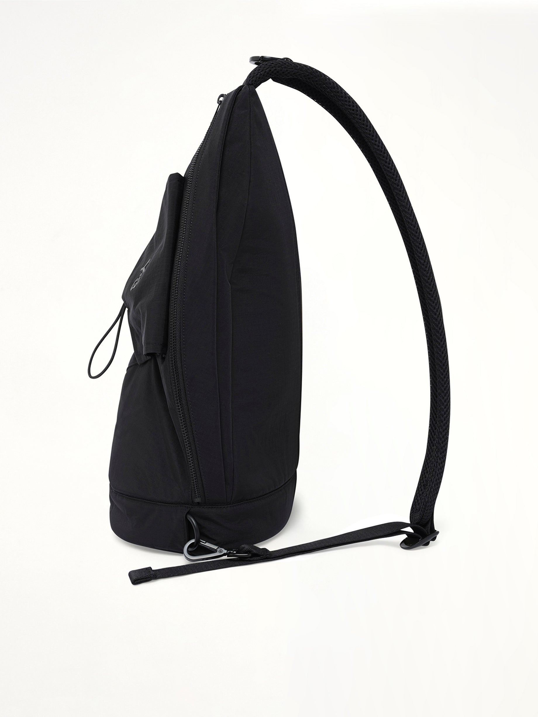 Y-3 Utility Sling Bag in Black Back View from MARAIS