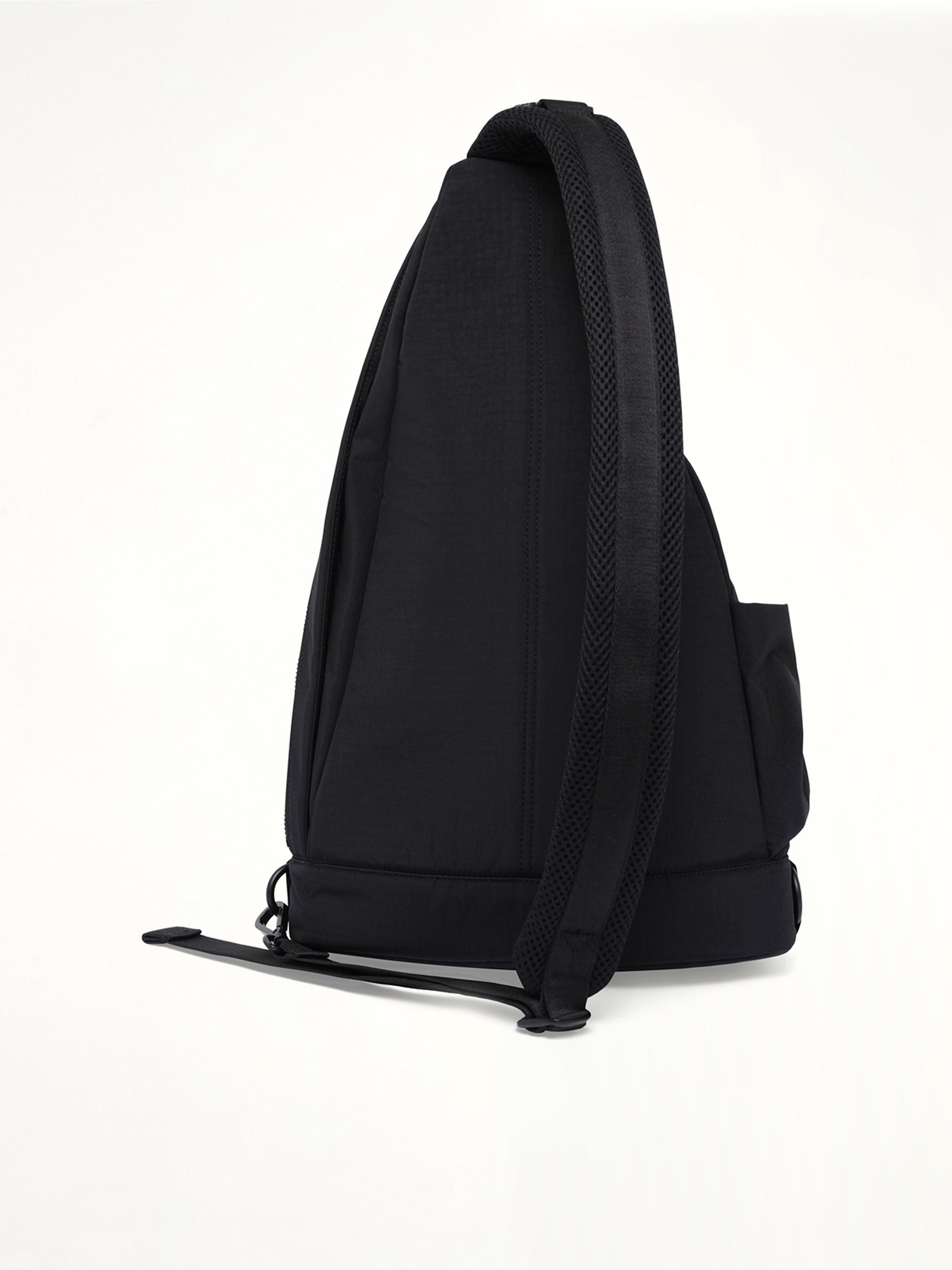 Y-3 Utility Sling Bag in Black With Strap from MARAIS