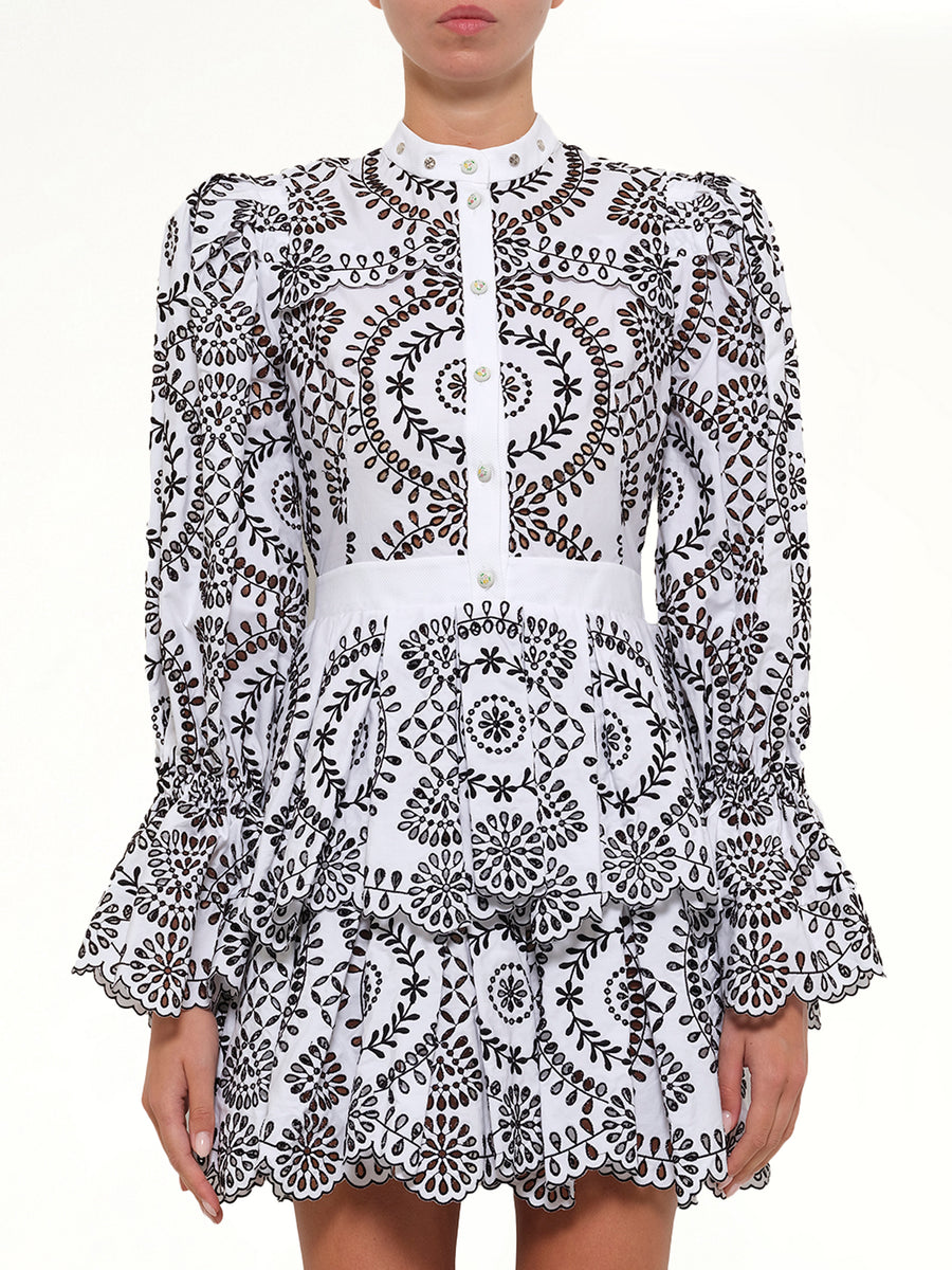 AMQ - Broderie Anglais Dress in 0910