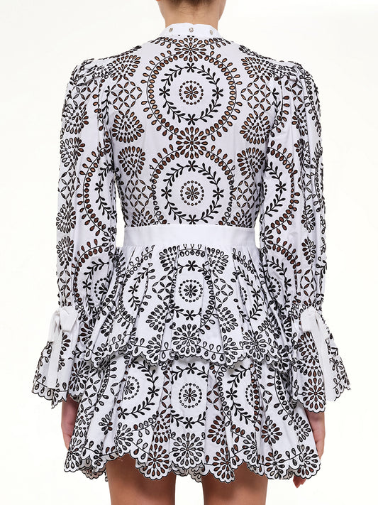 AMQ - Broderie Anglais Dress in 0910