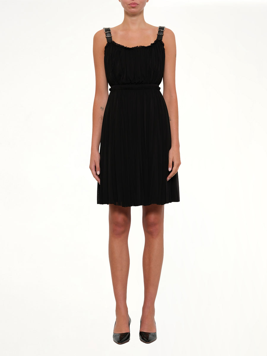 Amq - Abito Jersey Mini Dress in Black