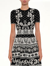 Floral Mini Dress in Black