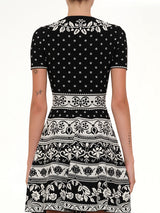 Floral Mini Dress in Black