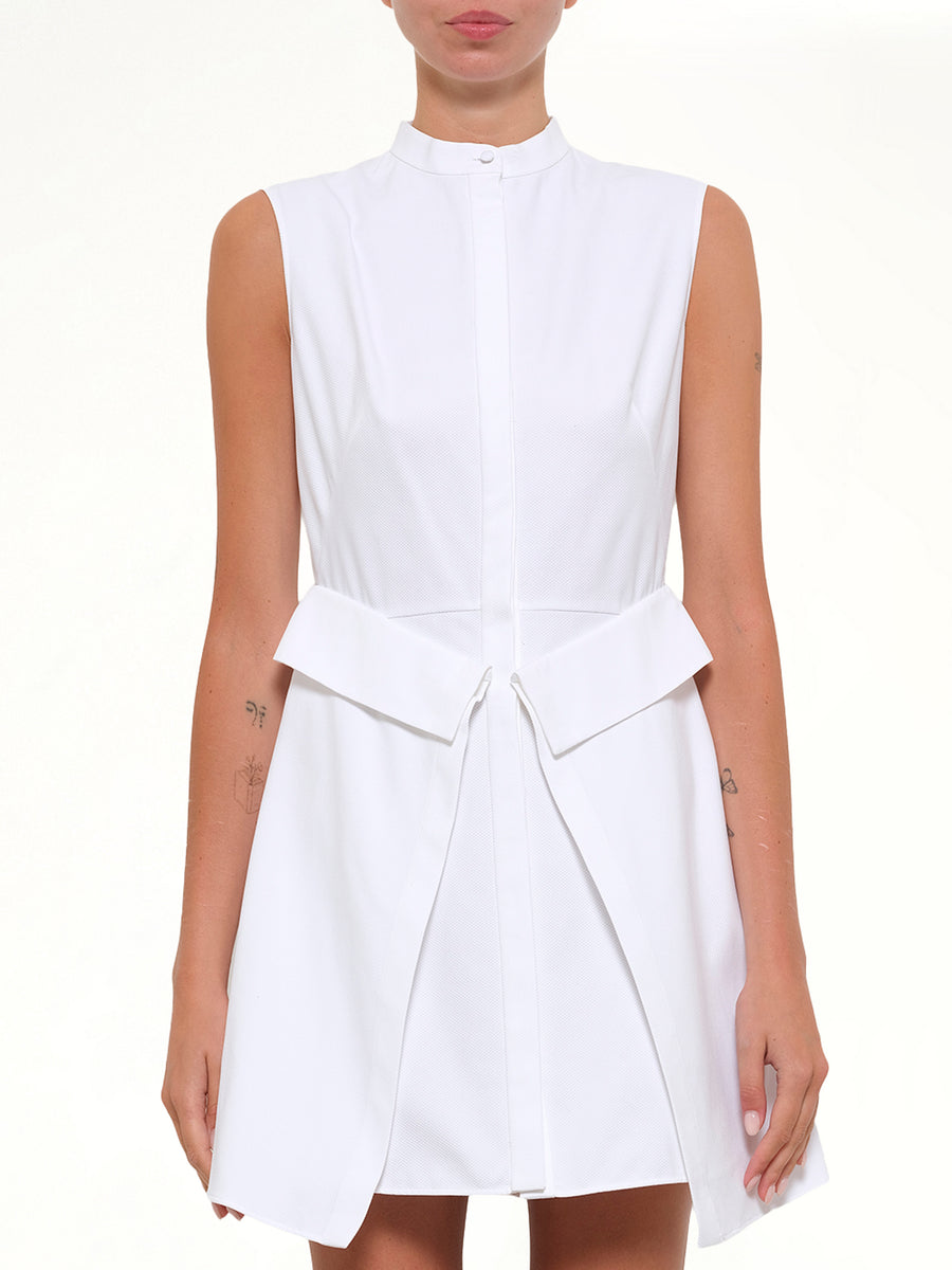Layered Mini Dress in White