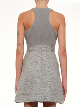 Racer Box Pit Dress in Grey