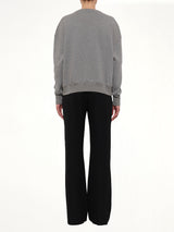 Amq - Sea Creature Embroidered Sweater in Grey