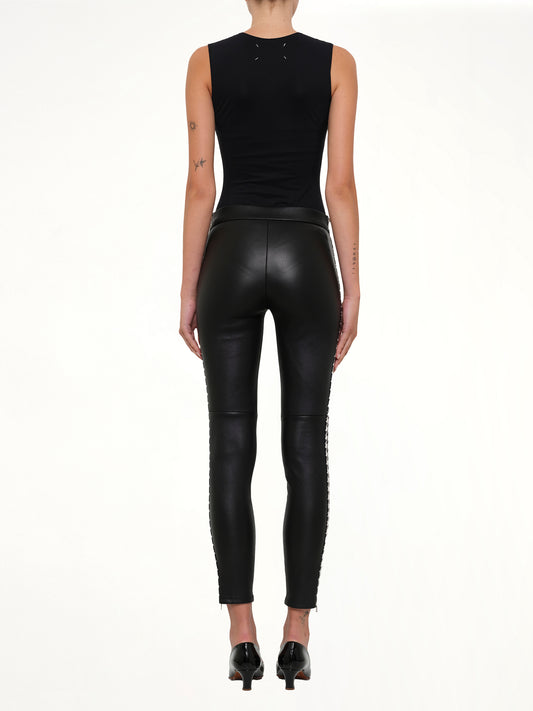 Leather Leggings in Black
