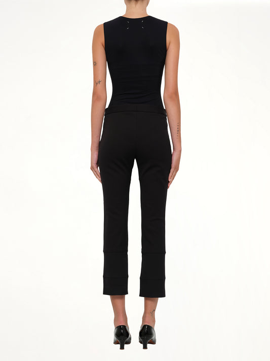 Fitted Zip Pants in Black