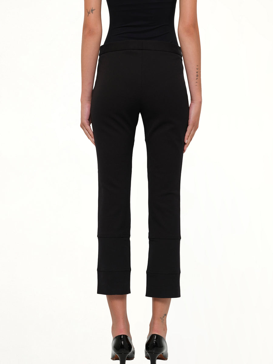 Fitted Zip Pants in Black