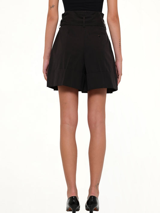 Cotton Shorts in Black