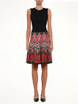 Flower Jacquard Mini Skirt in Multi
