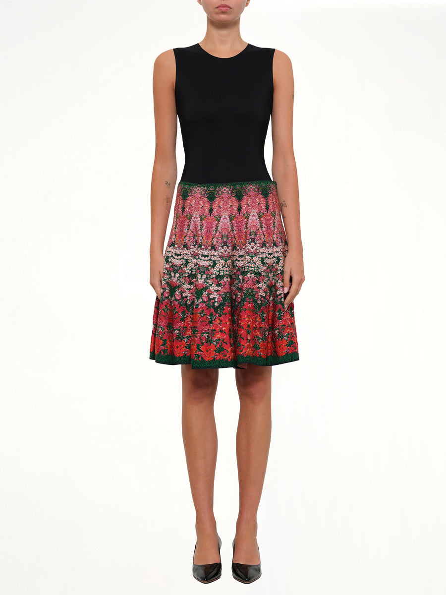 Flower Jacquard Mini Skirt in Multi
