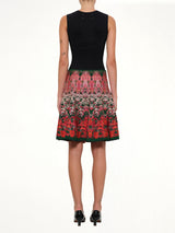 Flower Jacquard Mini Skirt in Multi