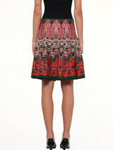 Flower Jacquard Mini Skirt in Multi