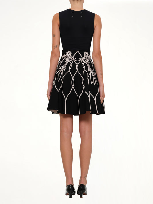 Amq - Vlm Mini Skirt in Black