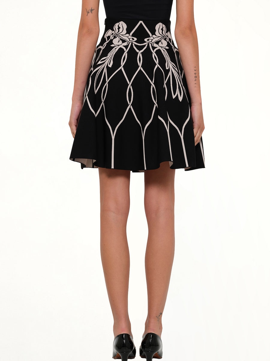 Amq - Vlm Mini Skirt in Black