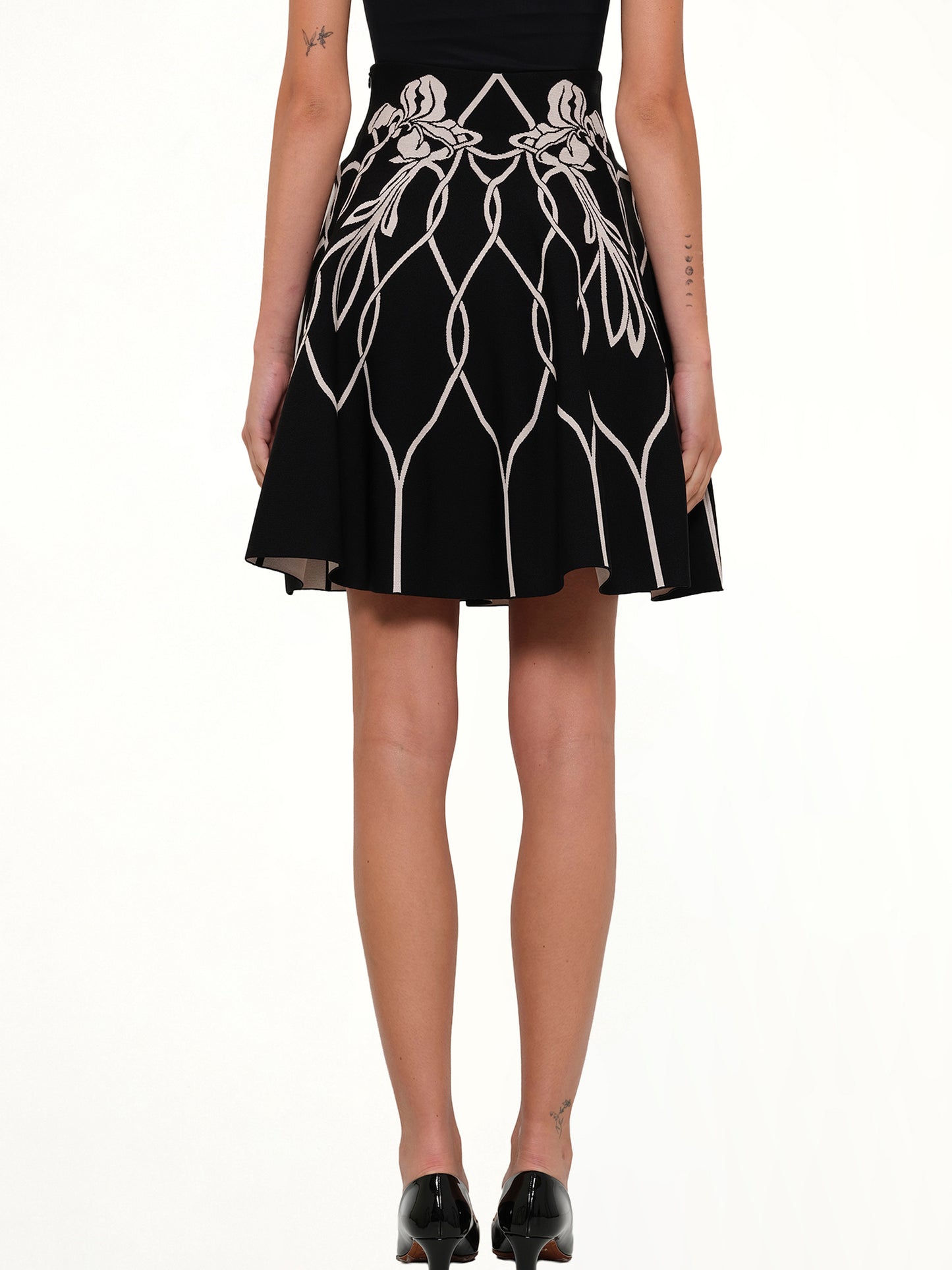 Amq - Vlm Mini Skirt in Black