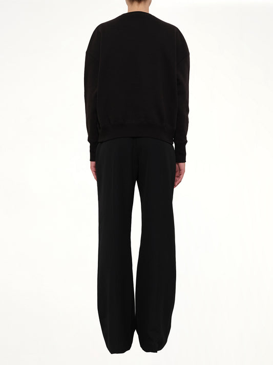 Embroidered Sweatshirt in Black