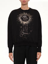 Embroidered Sweatshirt in Black