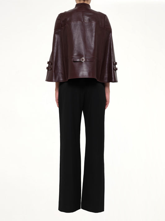 Cape Biker in Burgundy