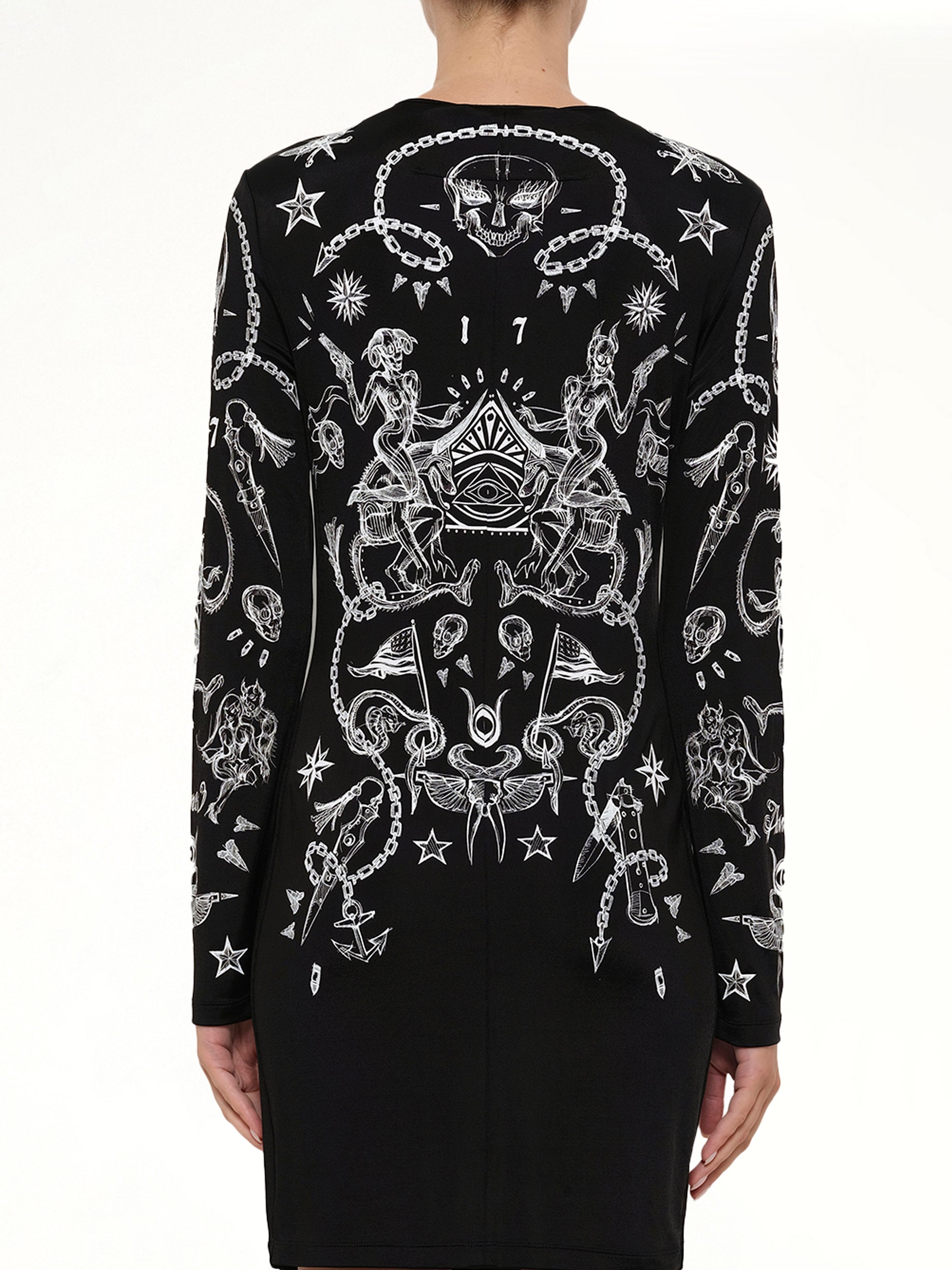 GIVENCHY Short Dress in Black Side View from MARAIS