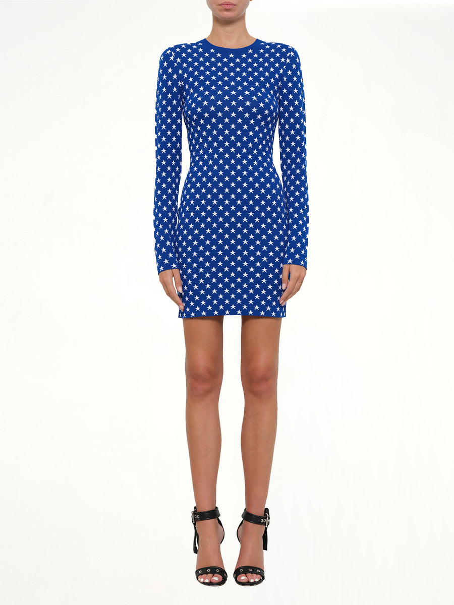 Stars Short Dress in Blue