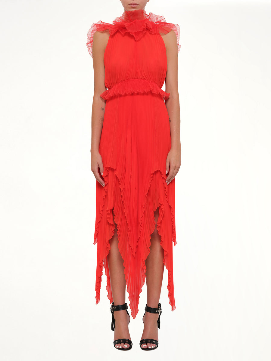 Pod Dress in Bright Red