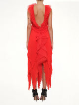 Pod Dress in Bright Red