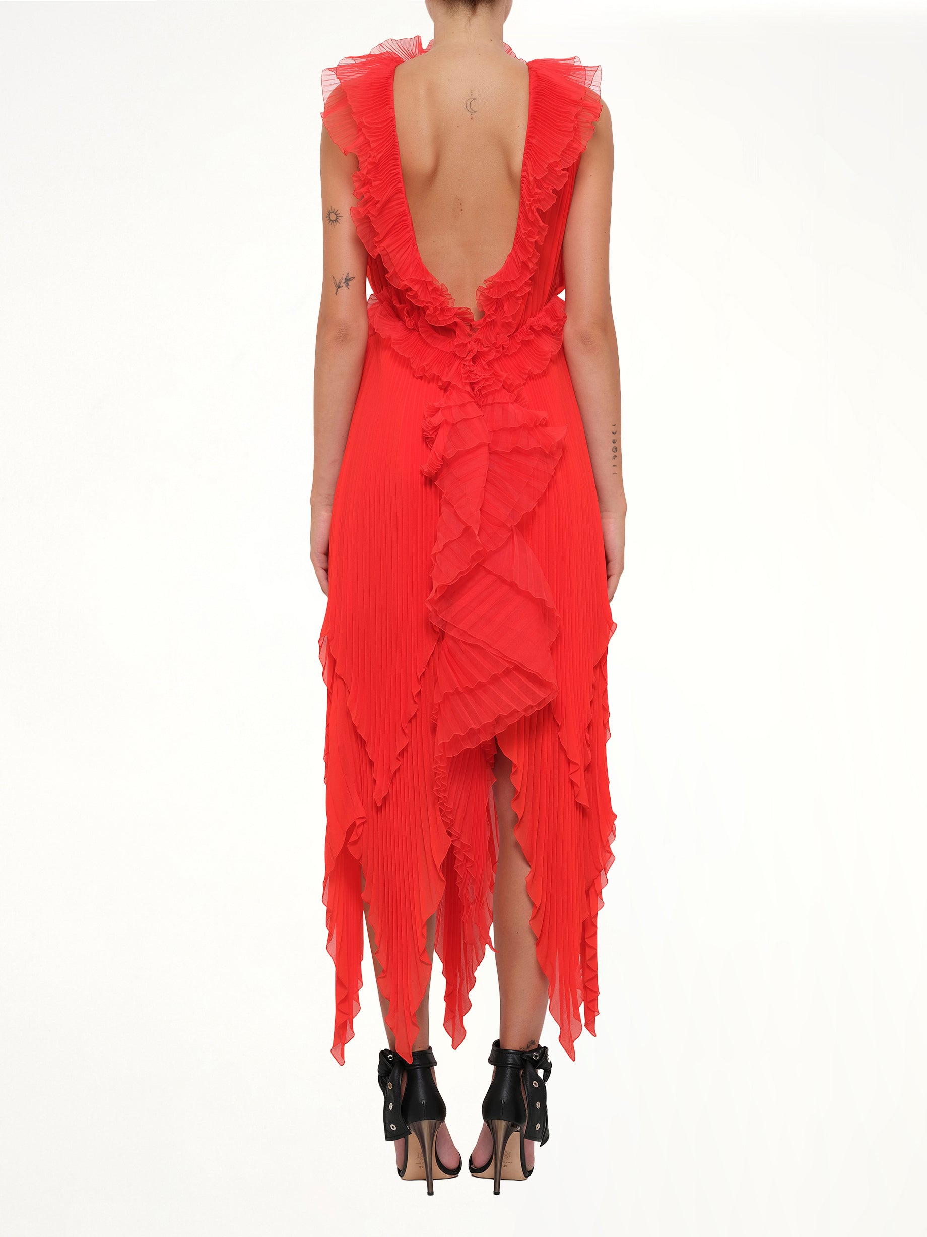 Pod Dress in Bright Red