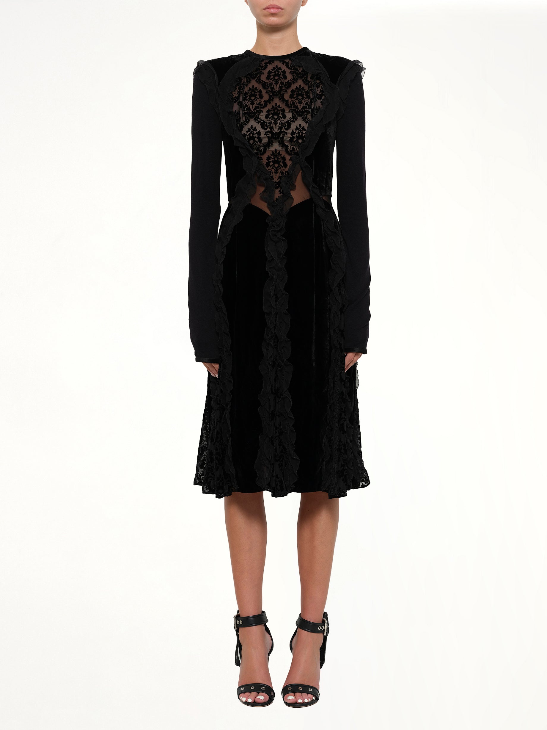 GIVENCHY Podium Long Dress in Black Product Photo from MARAIS