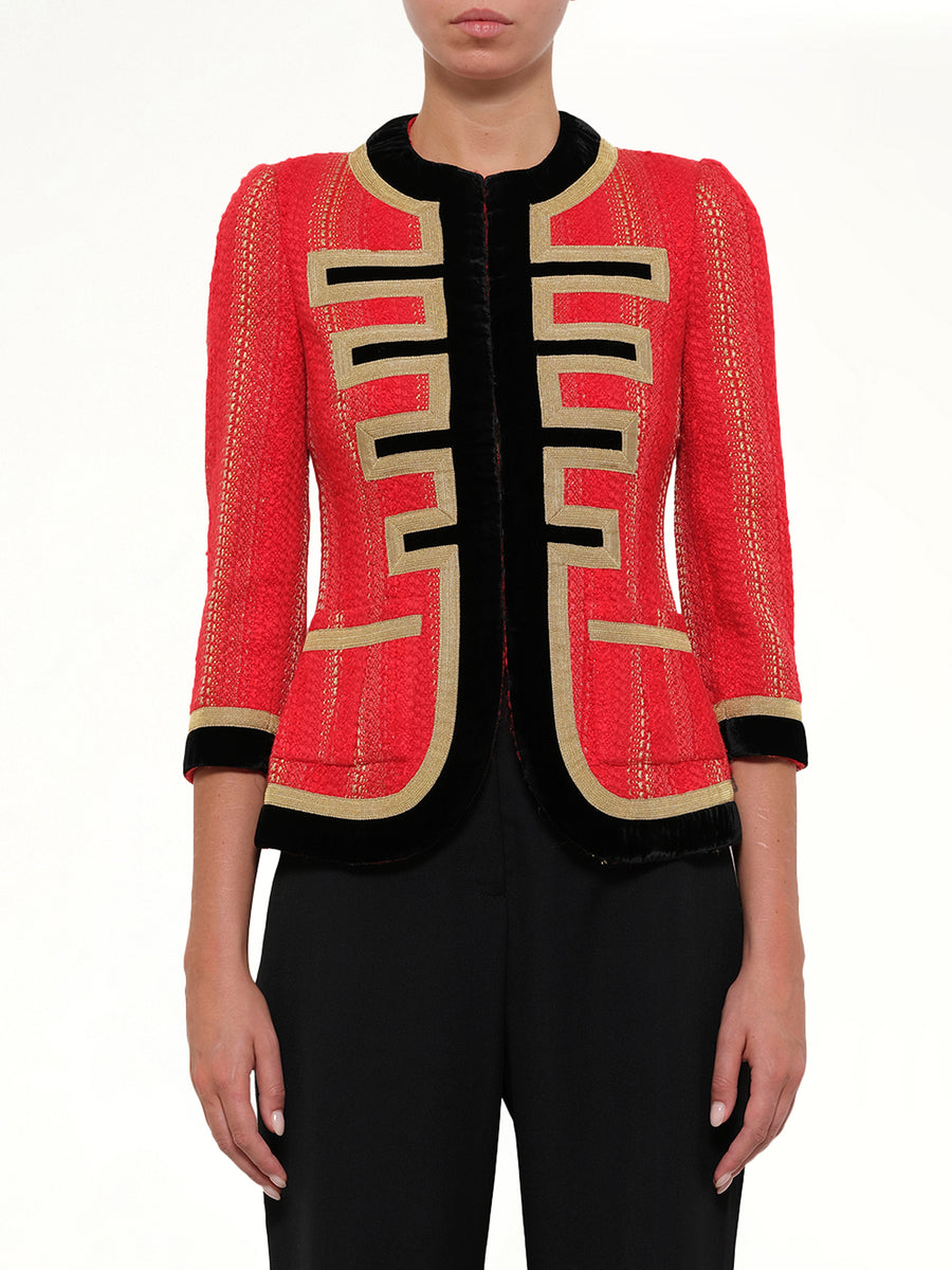 Blazer Jacket in Red