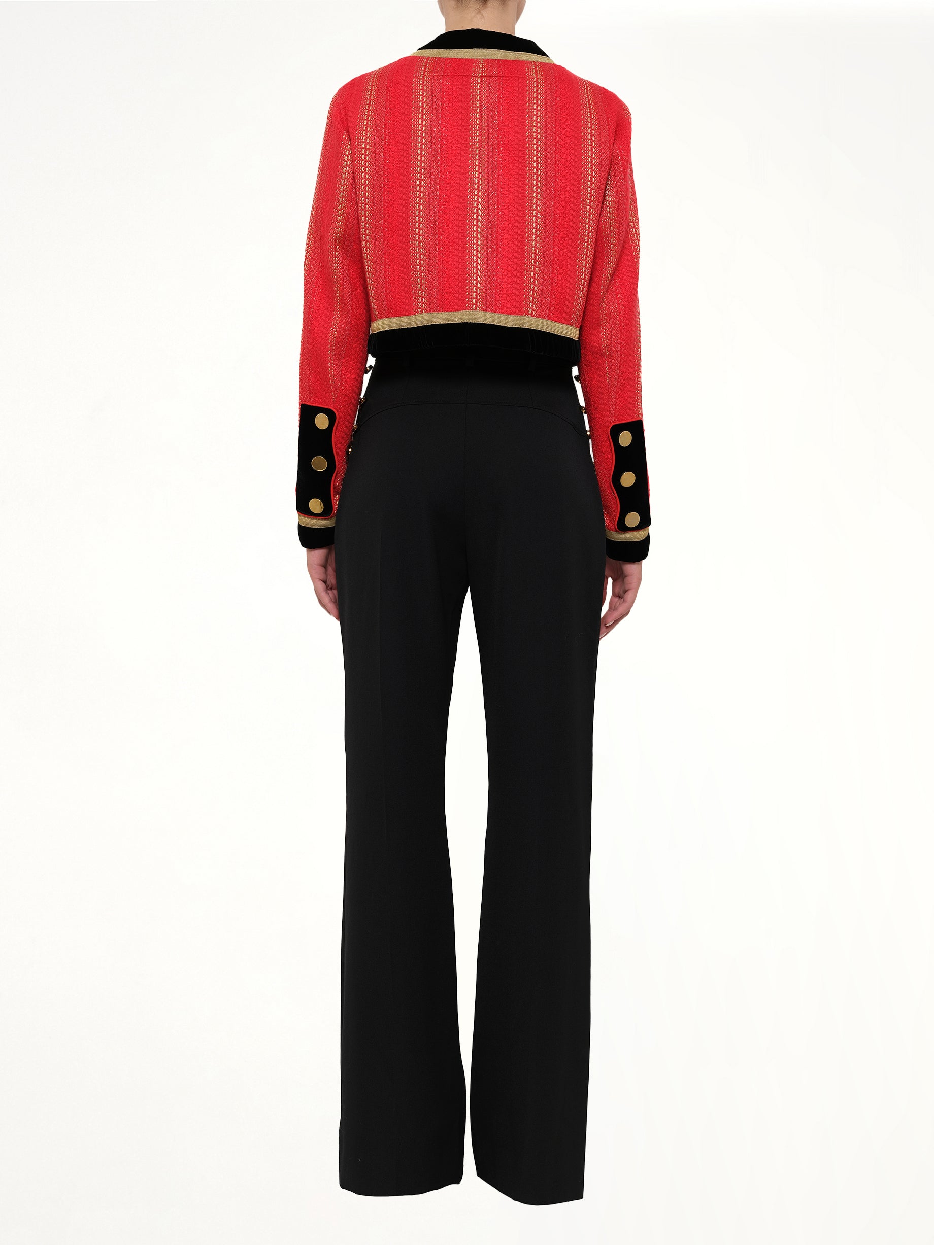 Cropped Jacket in Red