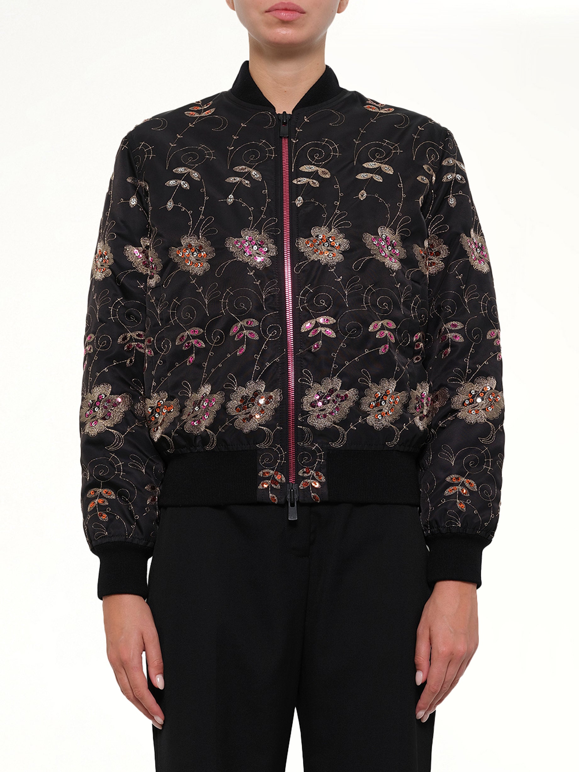 Podium Bomber Jacket in Black