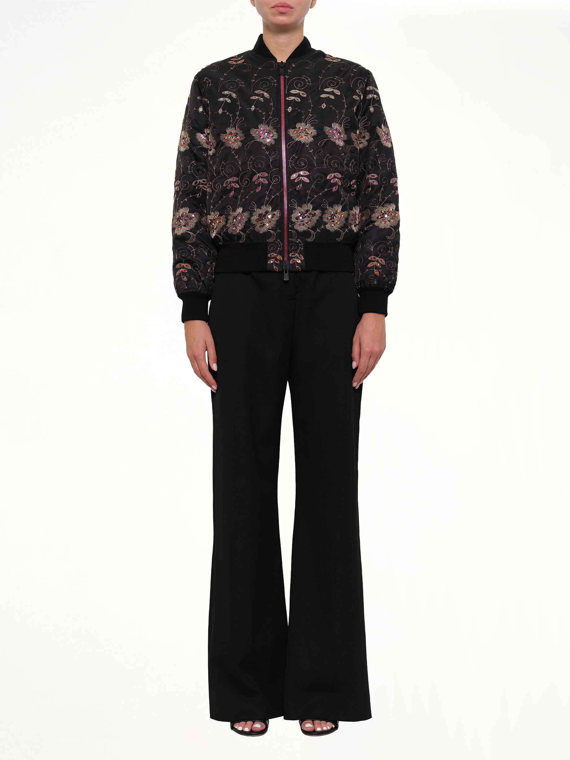Podium Bomber Jacket in Black