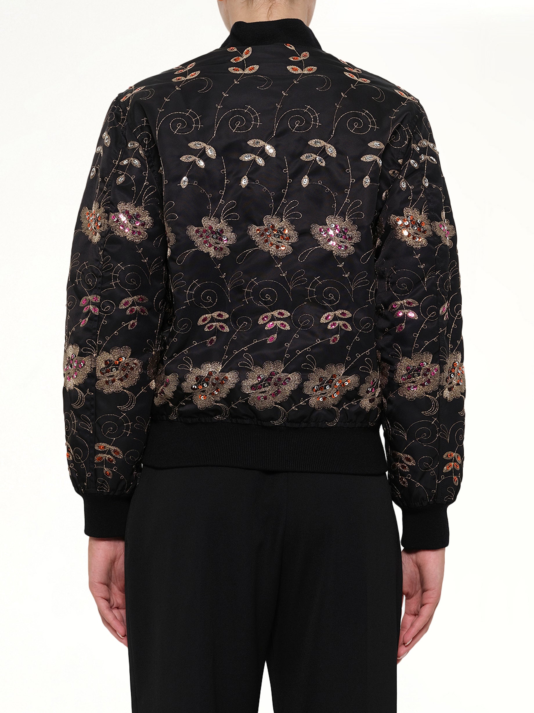 Podium Bomber Jacket in Black