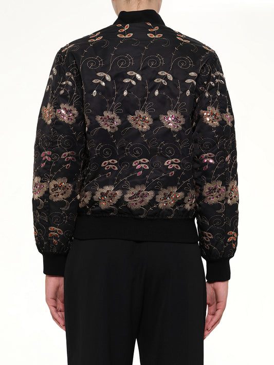 Podium Bomber Jacket in Black