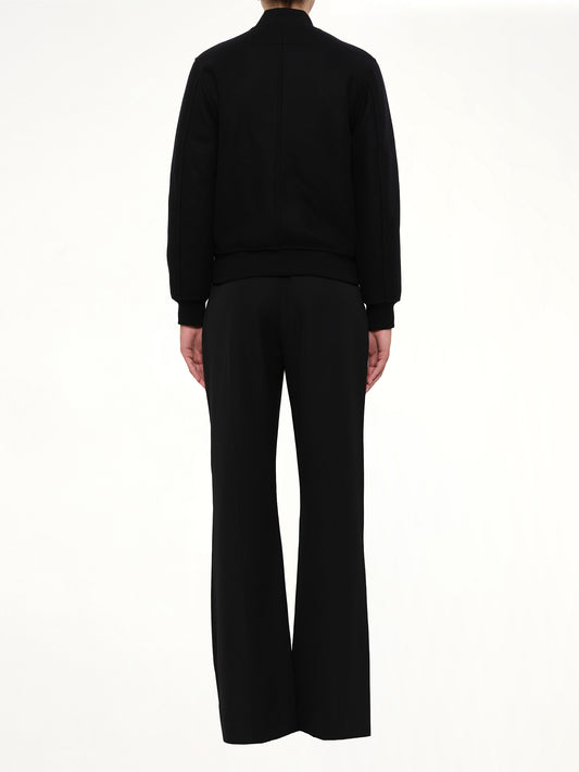 Love Wool Bomber Jacket in Black