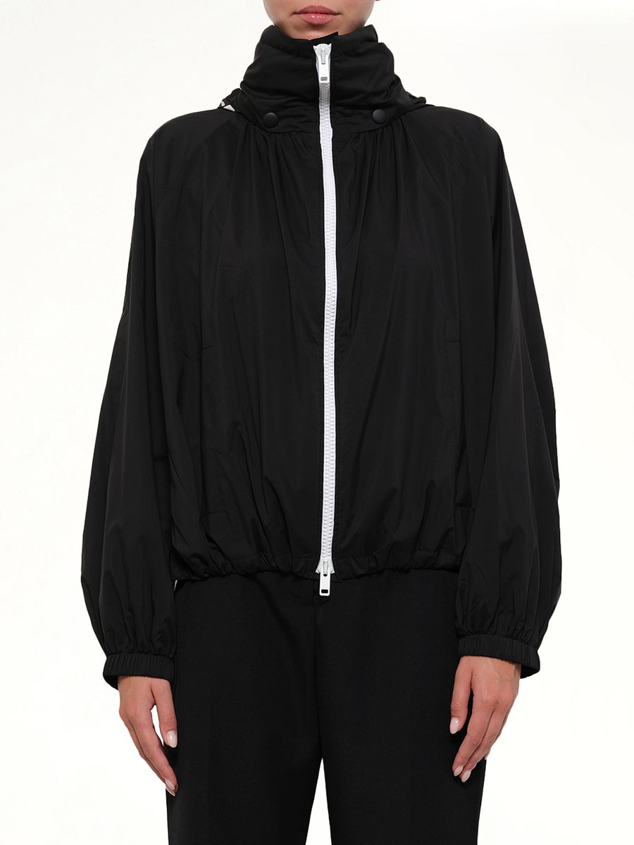 Hood Windbreaker in Black