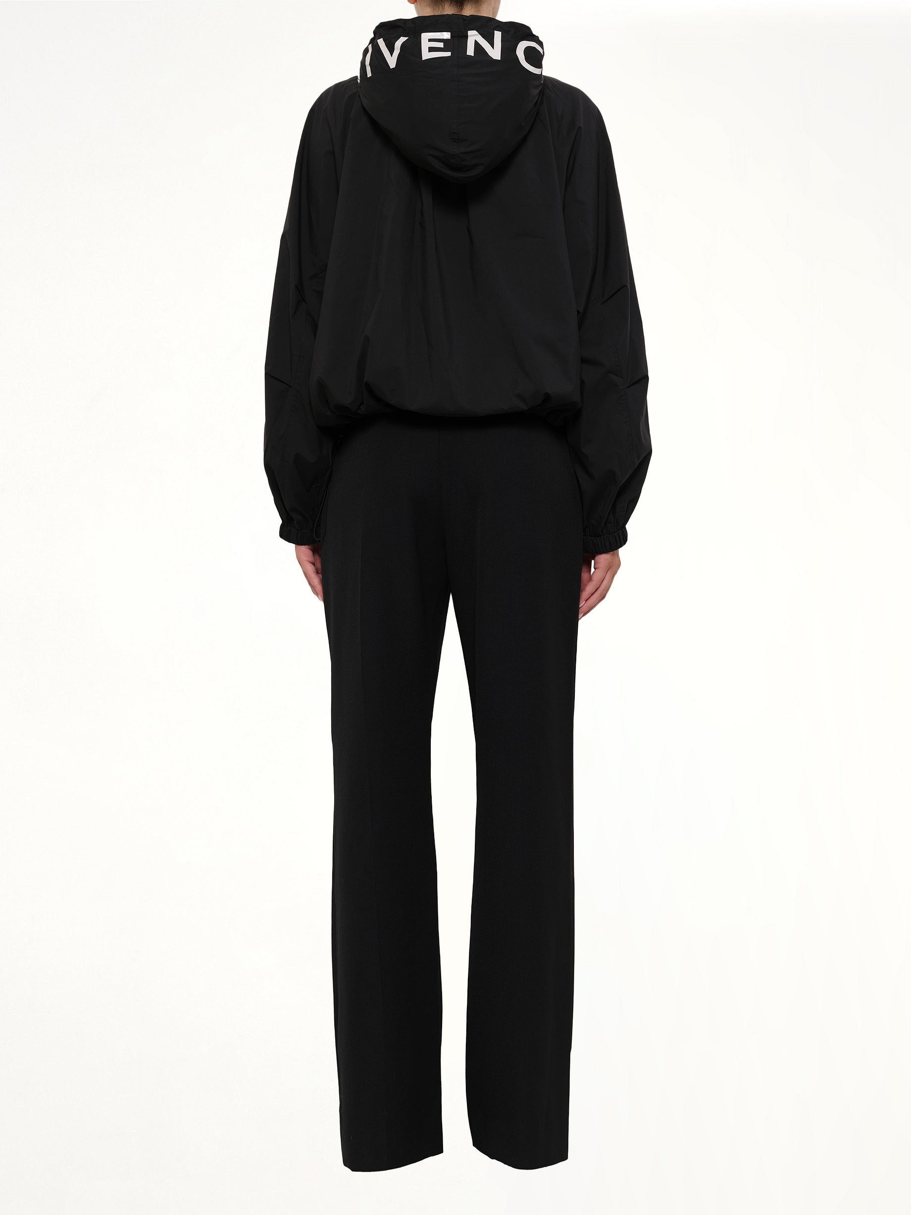 Hood Windbreaker in Black