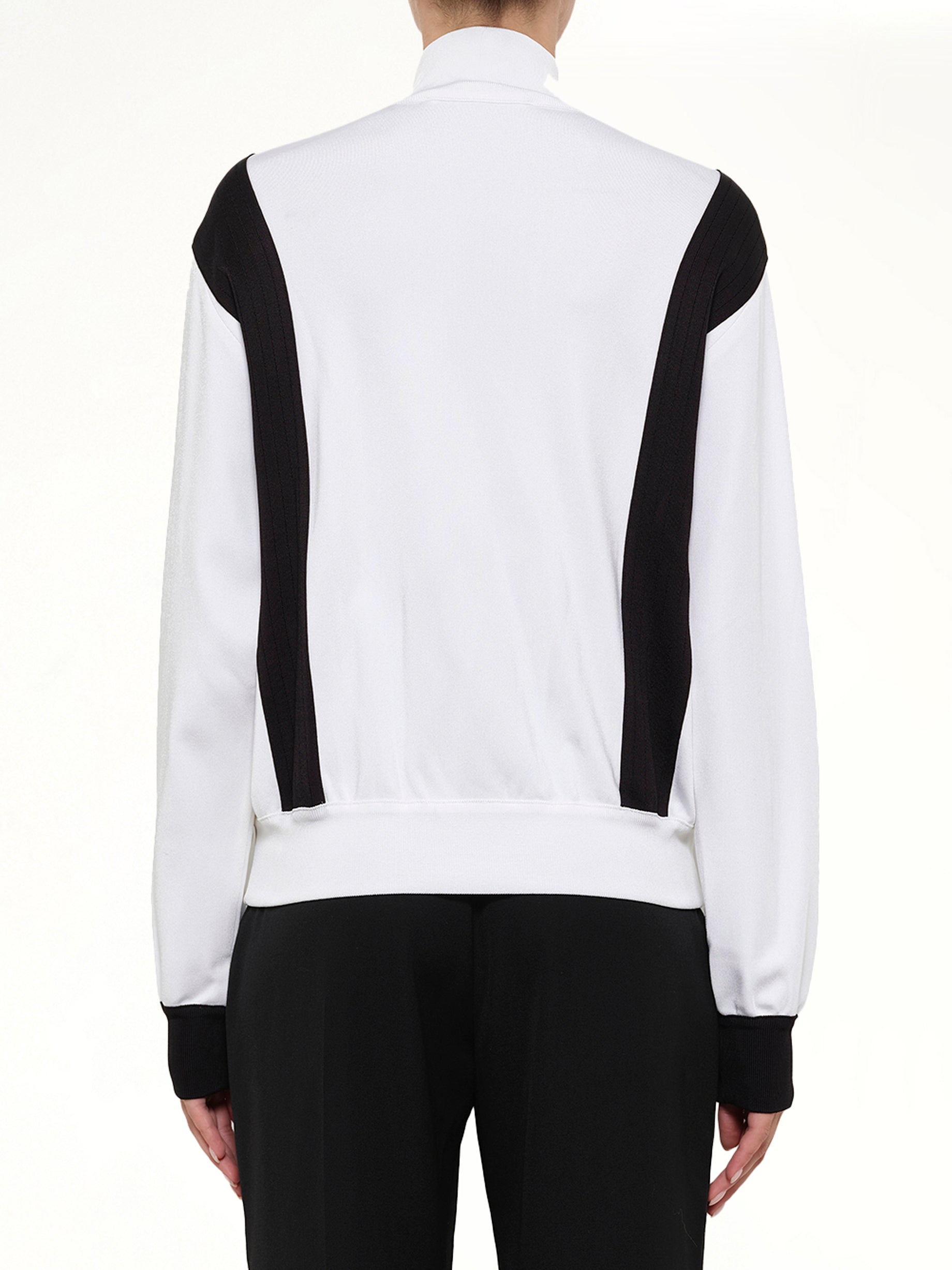 GIVENCHY Turtle Neck Multi Sweater in Black Side View from MARAIS