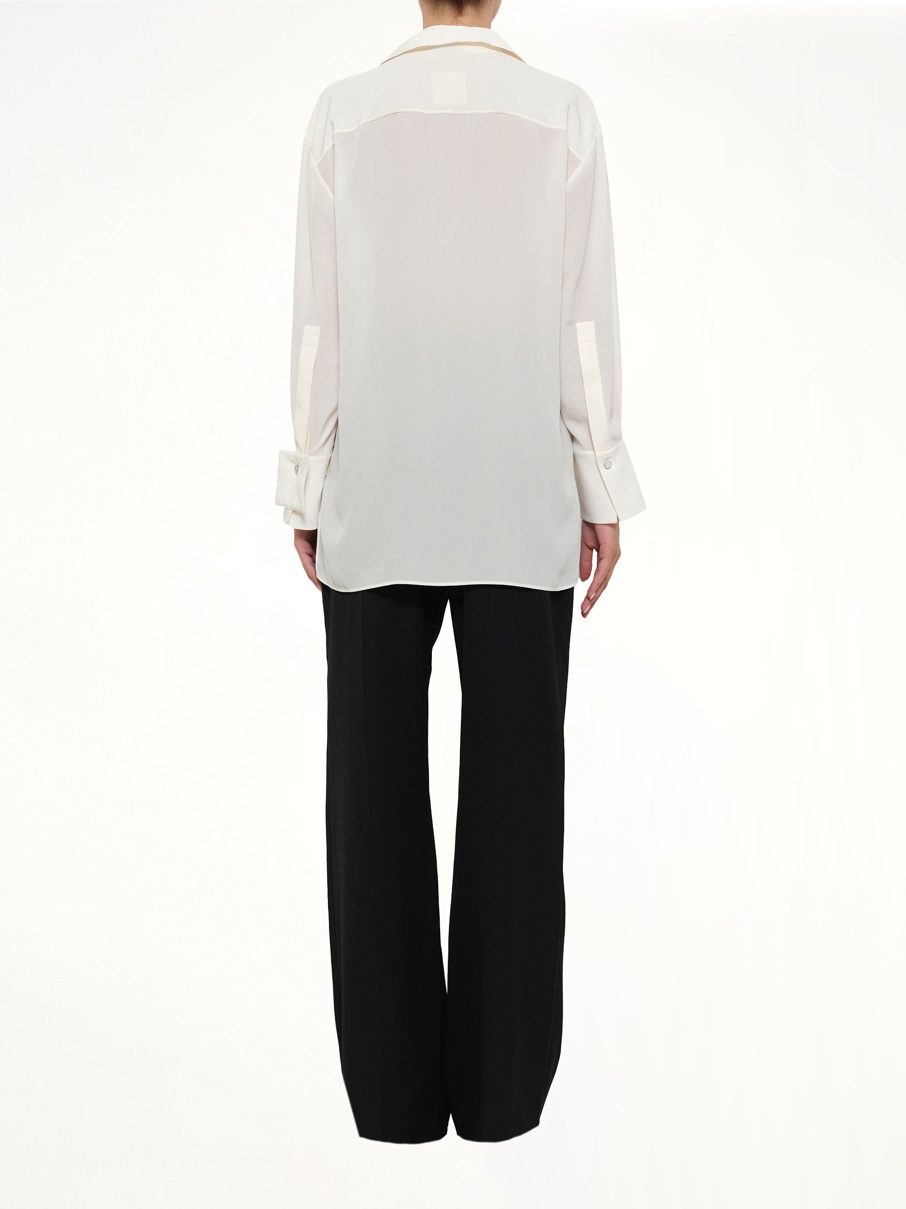 GIVENCHY Cut Out Tailoring Shirt in White Full Reference from MARAIS