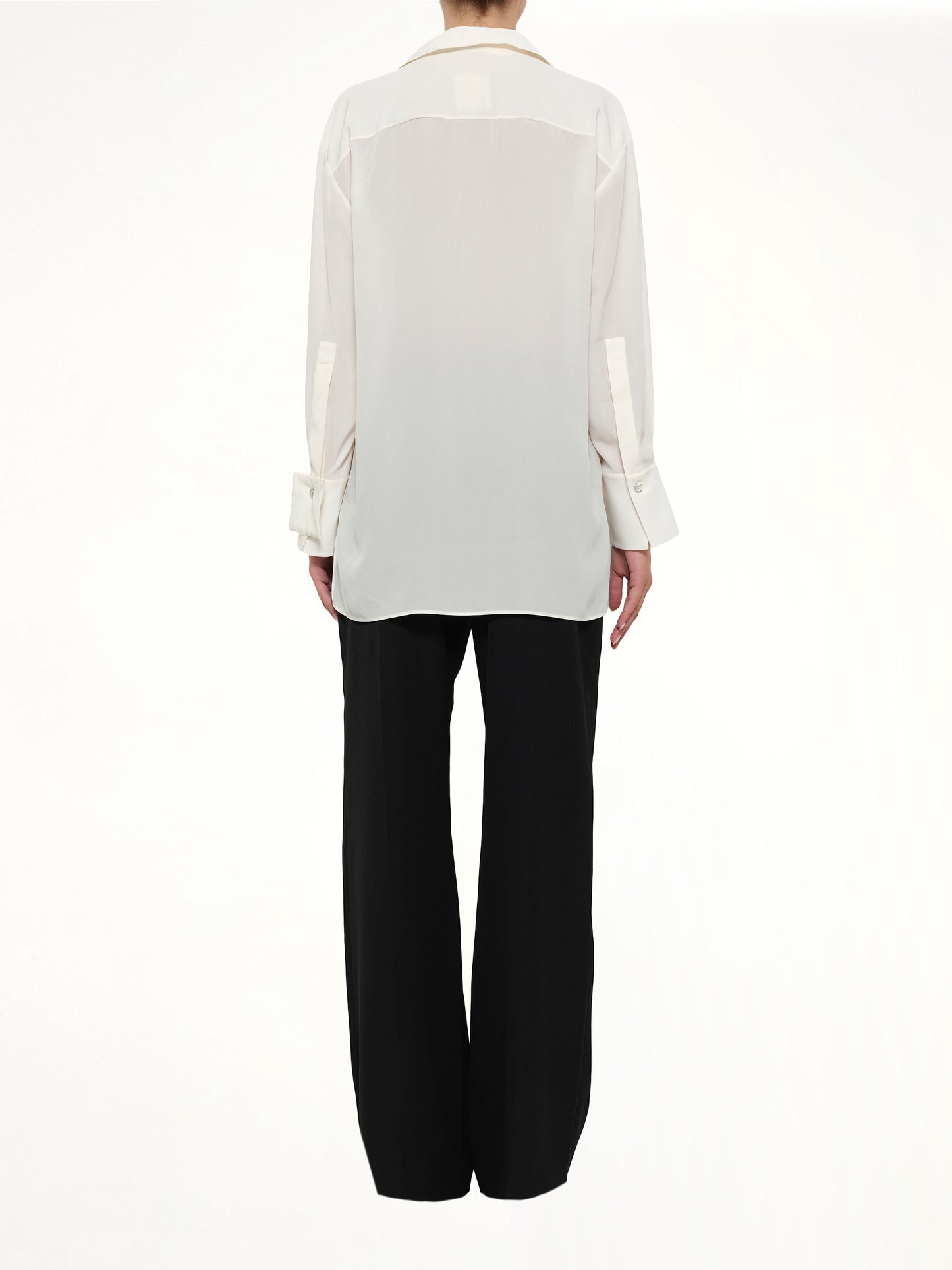 Cut Out Tailoring Shirt in White