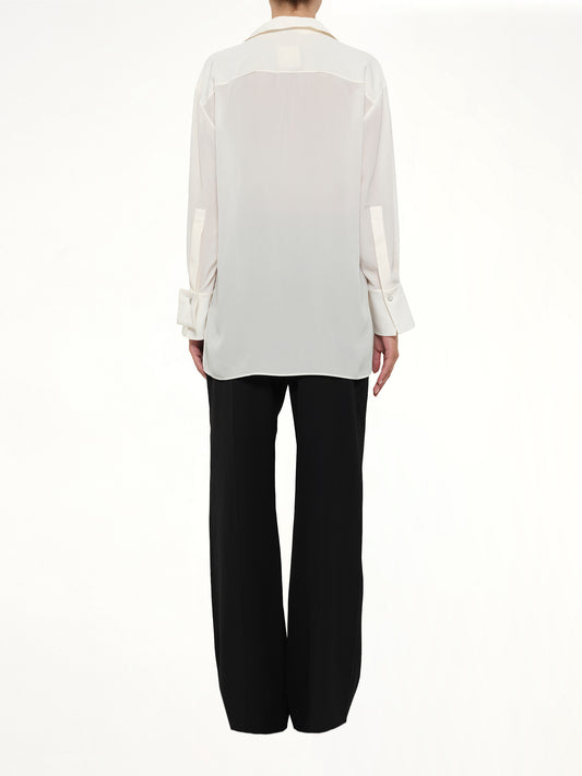 Cut Out Tailoring Shirt in White