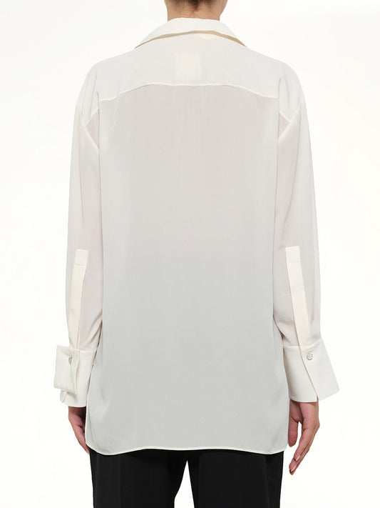 Cut Out Tailoring Shirt in White
