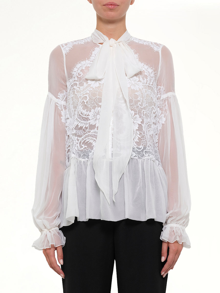 Givenchy Long Sleeve Tops in White