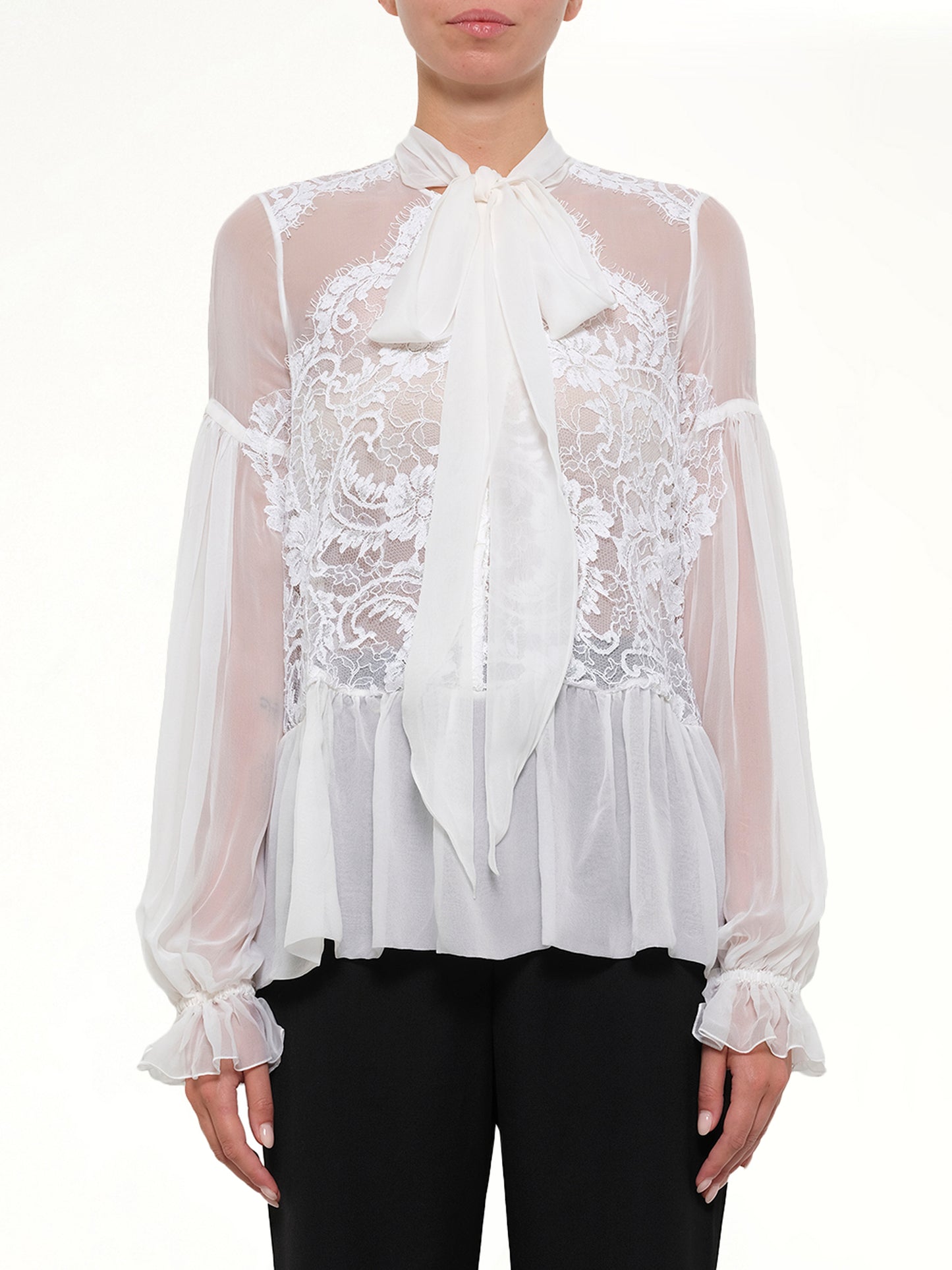 Givenchy Long Sleeve Tops in White